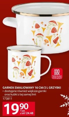 Garnek emaliowany 16 cm/2 l Grzybki promocja w Selgros