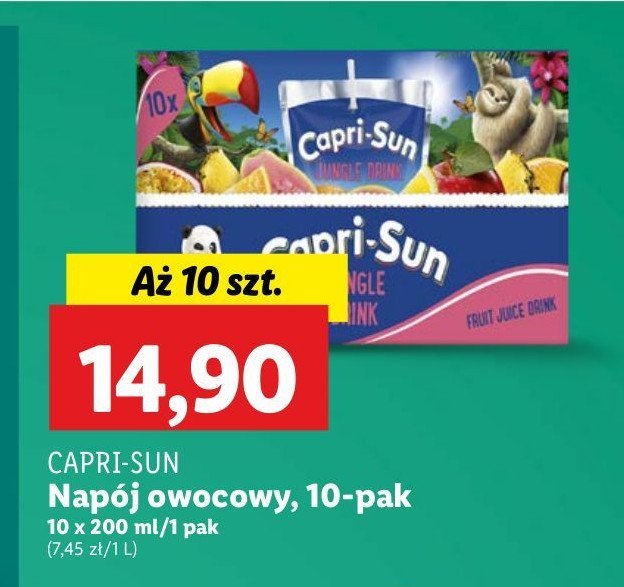 Napój jungle Capri-sun promocja