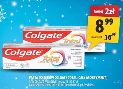 Pasta do zębów Colgate Total (cały asortyment) promocja w Arhelan