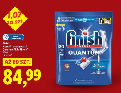Kapsułki do zmywarki Finish Quantum All in 1 Fresh promocja w Lidl