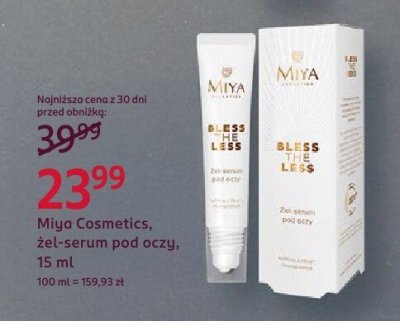 Żel-serum pod oczy Miya Cosmetics Bless the Mess, 15 ml promocja w Rossmann