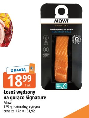 Łosoś wędzony na gorąco Signature Mowi promocja w Leclerc