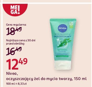 呕el do mycia twarzy cera mieszana i t艂usta Nivea face essentials promocja