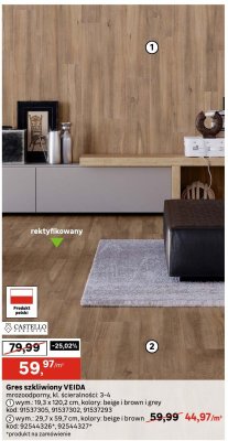 Gres szkliwiony Vejda Castello promocja w Leroy Merlin