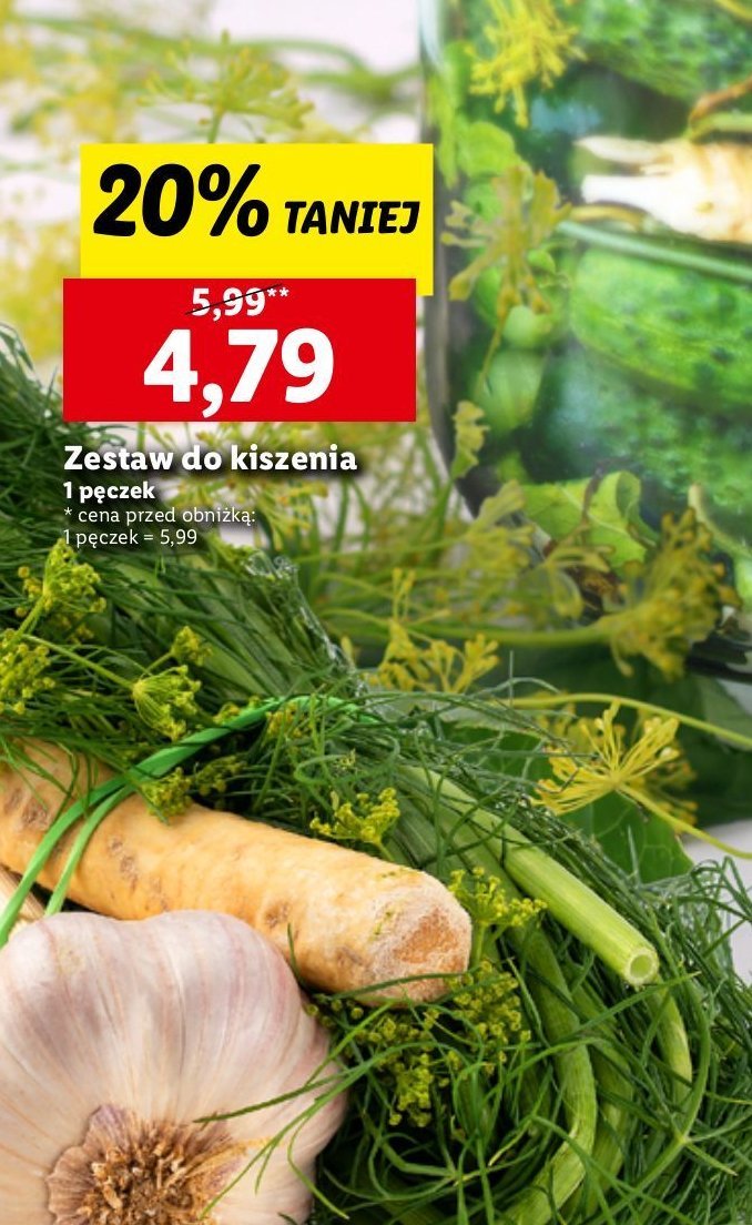 Zestaw warzyw do kiszenia promocja