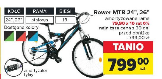 Rower mtb 24'' promocja
