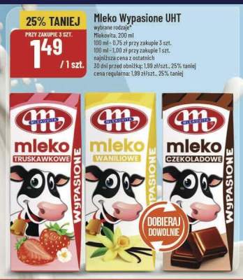 Mleko Wypasione UHT promocja w POLOmarket