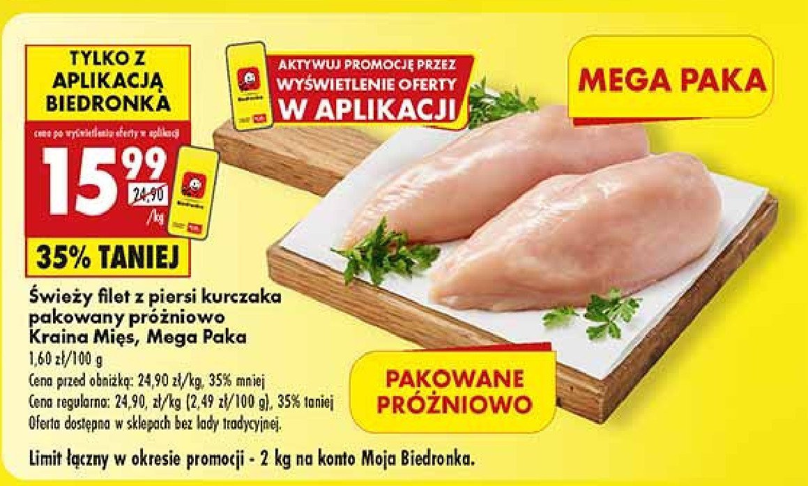 Filet z piersi kurczaka Kraina mięs promocja