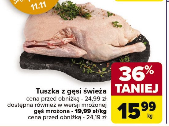 Gęś tuszka promocja