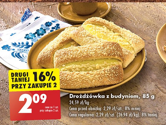 Droźdżówka z budyniem promocja