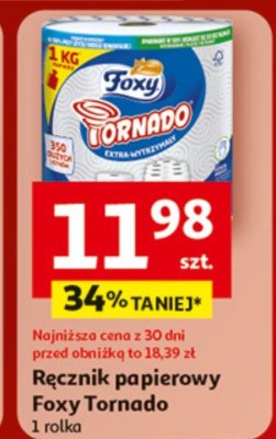 Ręcznik papierowy Foxy Tornado promocja w Auchan