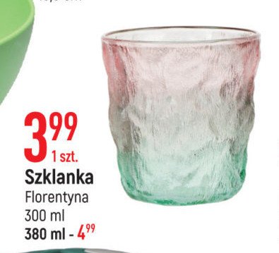 Szklanka 380 ml Florina (florentyna) promocja
