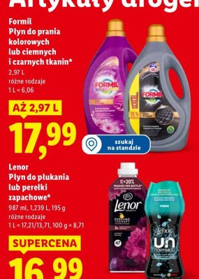 Płyn do płukania Lenor lub perełki zapachowe promocja w Lidl