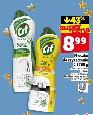 Mleczko do czyszczenia Cif Cleanboost Cream promocja w TOPAZ