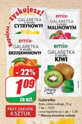 Galaretka cytrynowa Emix promocja