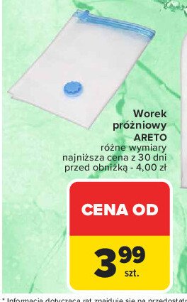 Worek próżniowy 40 x 40 cm Areto promocja