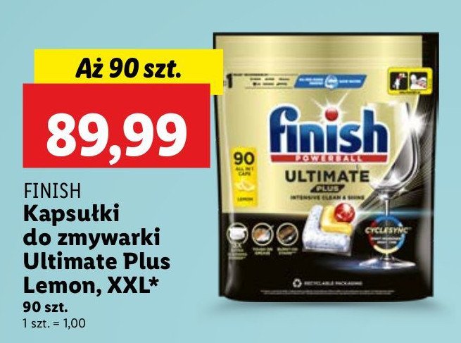 Tabletki do zmywarek lemon Finish classic promocja