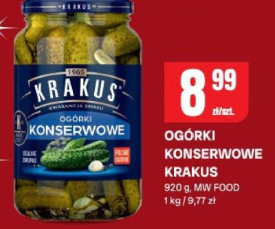 Ogórki konserwowe Krakus promocja w Chorten