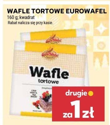 Wafle tortowe Eurowafel promocja w Stokrotka