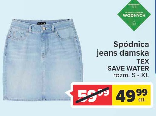 Spódnica jeans damska s-xl Tex promocja