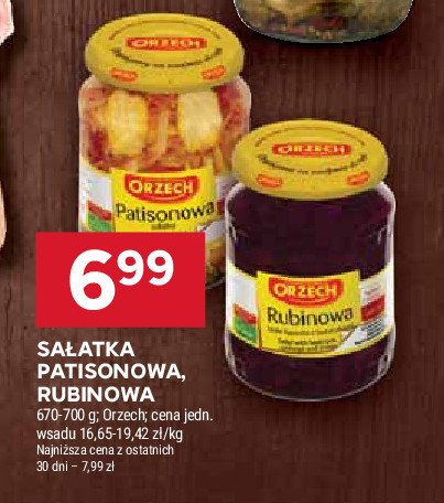 Sałatka z patisonem Orzech promocja w Stokrotka