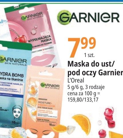 Maska pod oczy moisture+ fresh look Garnier skin naturals promocja