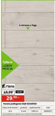 Panele podłogowe DĄB SEDAŃSKI V.rtens promocja w Leroy Merlin
