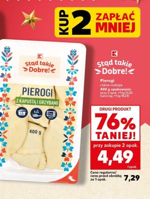 Pierogi z kapustą i grzybami promocja w Kaufland