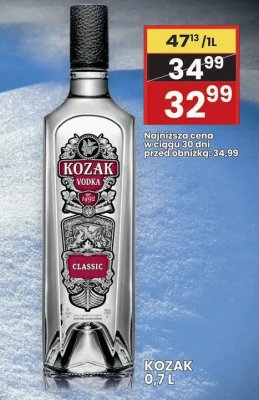 Wódka Kozak 0,7L promocja w Wafelek