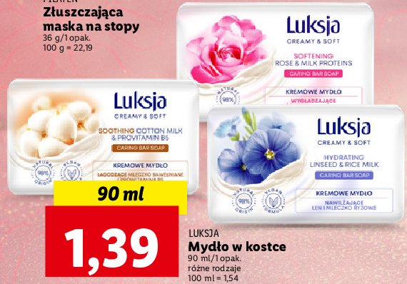 Mydło linen & rice milk Luksja creamy promocja