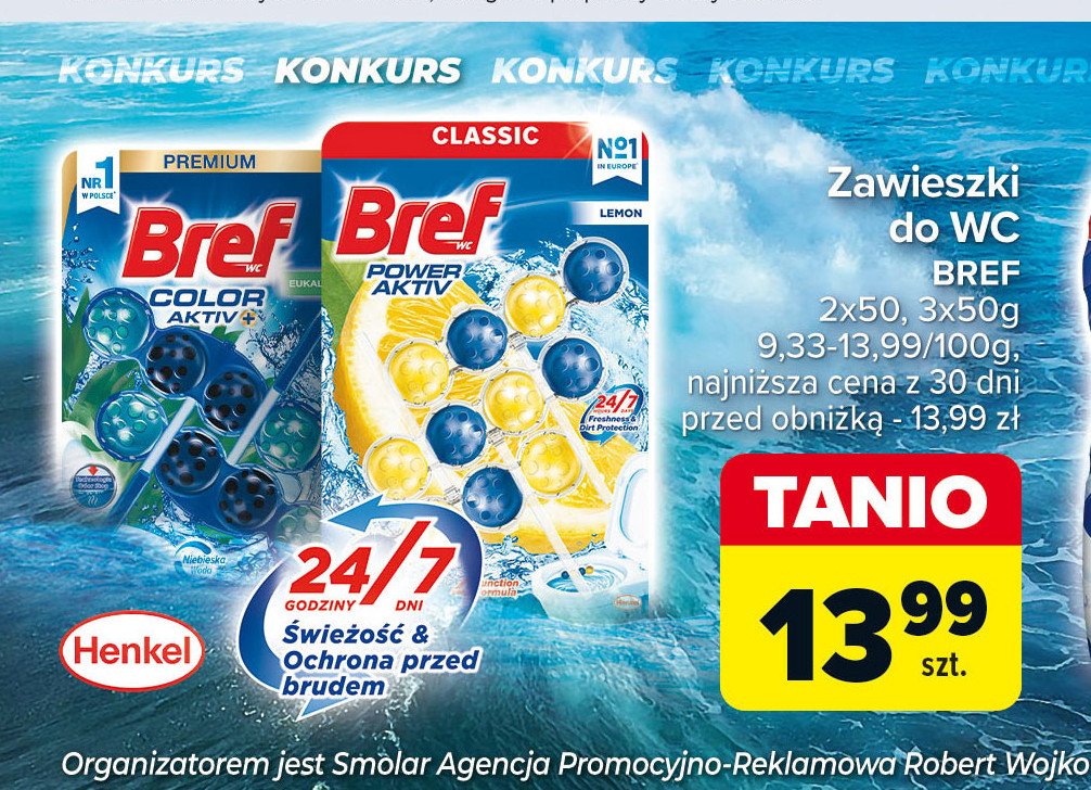 Kostka do wc 4 function lemon Bref power aktiv promocja w Carrefour