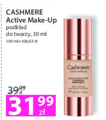 Podkład multifunckyjny matujący basic Cashmere active make-up promocja