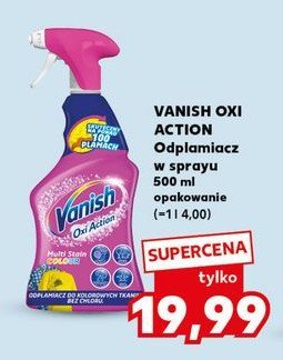 Odplamiacz w sprayu Vanish oxi action promocja