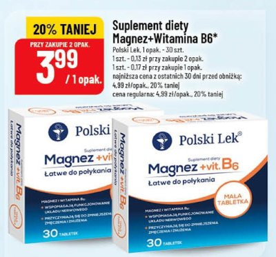 Suplement diety Magnez+Witamina B6 promocja w POLOmarket