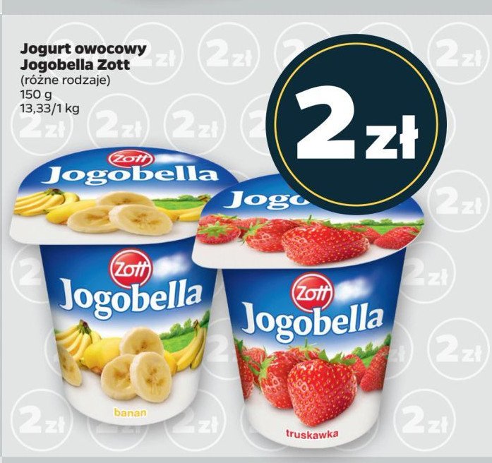 Jogurt banan Zott jogobella promocja