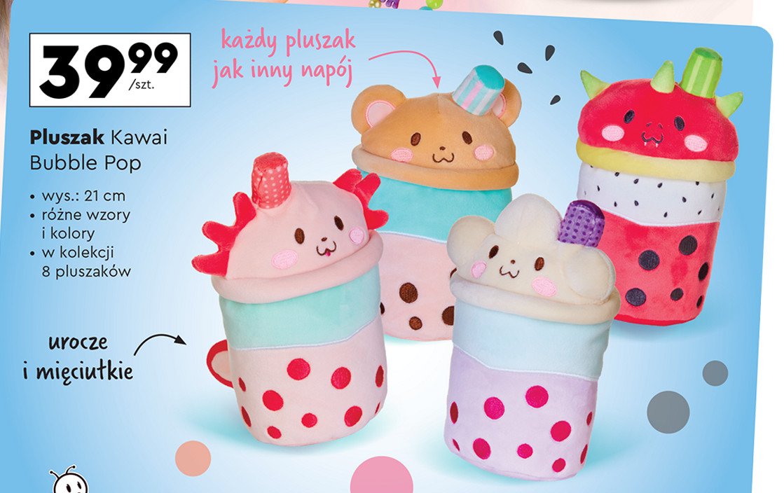 Pluszak kawaii bubble tea 21 cm Epee promocja