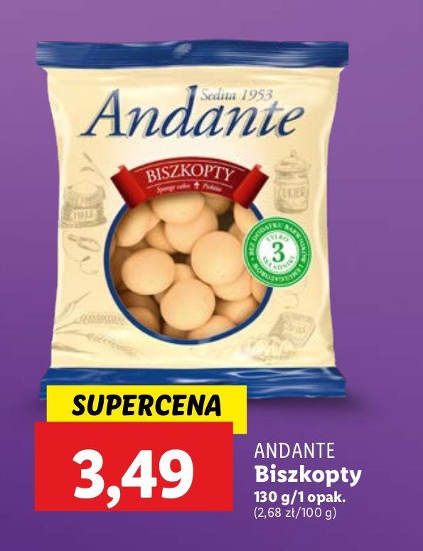 Biszkopty Andante promocja