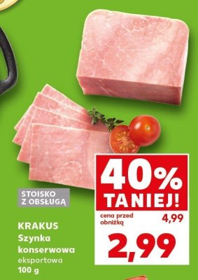 Szynka konserwowa eksportowa Krakus  promocja w Kaufland