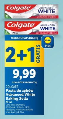 Pasta do zębów baking soda Colgate advanced white promocja
