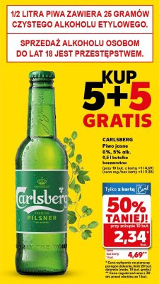 Piwo Carlsberg Premium Pilsner jasne promocja w Kaufland