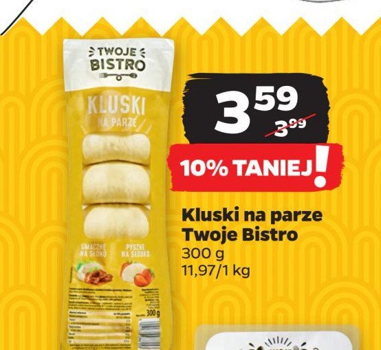 Kluski na parze TWOJE BISTRO promocja