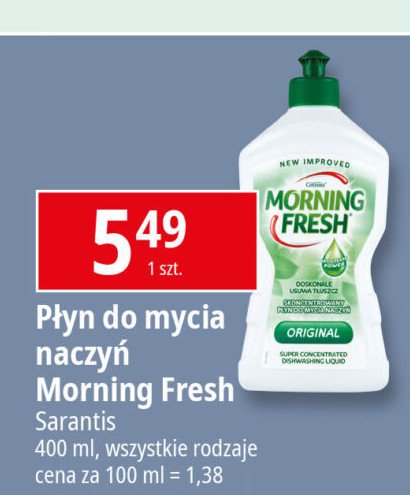 Płyn do naczyń original Morning fresh promocja w Leclerc