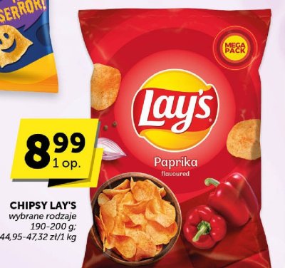Chipsy Lay's papryka promocja w Groszek