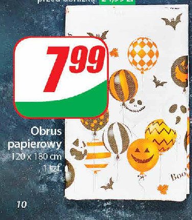 Obrus papierowy 120 x 180 cm promocja