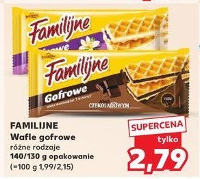 Wafelki gofrowe z musem waniliowym Jutrzenka familijne promocja