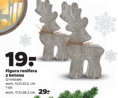 Renifer z betonu 13.5 x 22.5 cm promocja