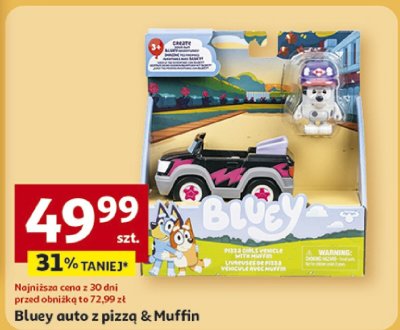 Bluey auto z pizzą & Muffin promocja w Auchan
