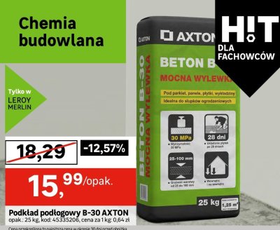 Podkład podłogowy B-30 AXTON promocja w Leroy Merlin
