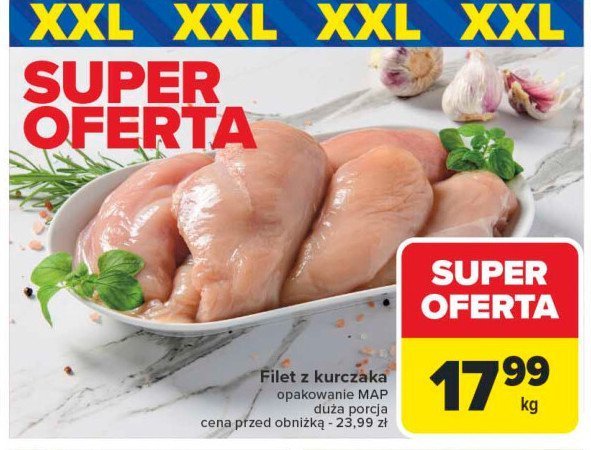 Filety z kurczaka promocja w Carrefour