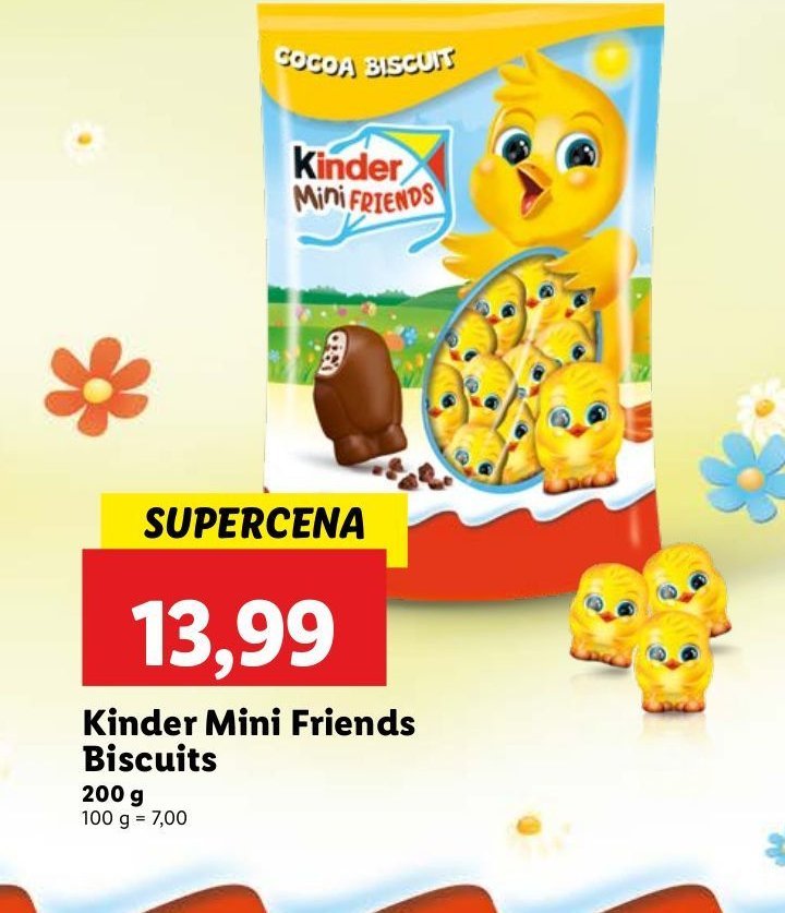 Ciastka Kinder mini friends promocja w Lidl